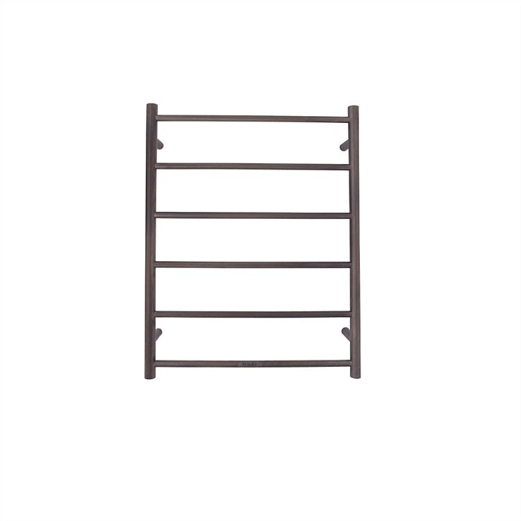 TRANQUILLITY JERSEY 6 BAR ROUND HEATED TOWEL WARMER  780H*600W*120D- BRUSHED GUNMETAL