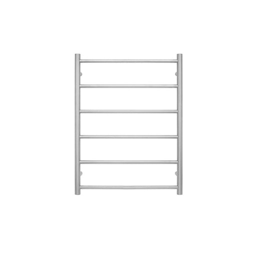 TRANQUILLITY JERSEY 6 BAR ROUND HEATED TOWEL WARMER  780H*600W*120D- BRUSHED STAINLESS