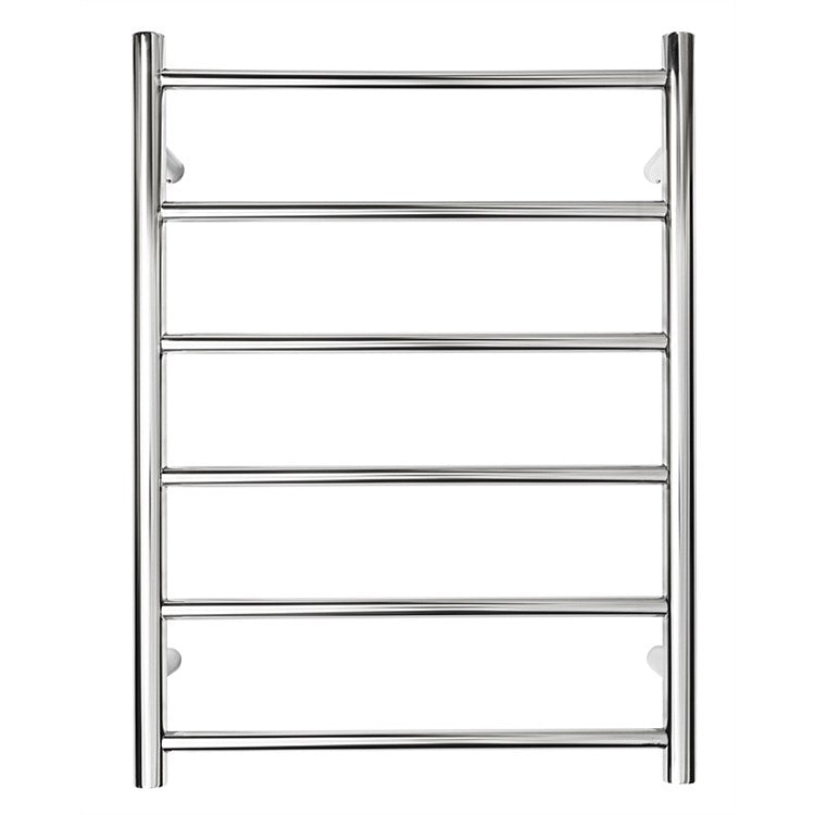 TRANQUILLITY JERSEY 6 BAR ROUND HEATED TOWEL WARMER 780H*600W*120D- POLISHESD STAINLESS