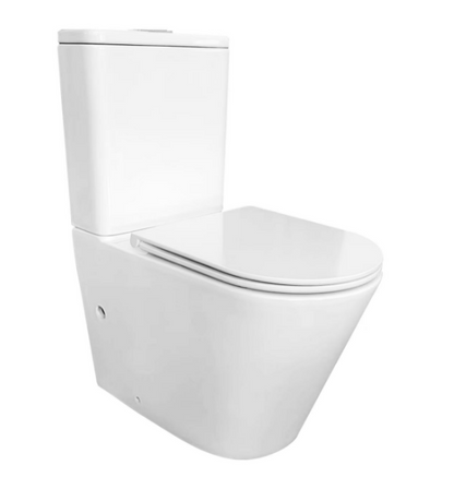 LINFA RIMLESS BACK TO WALL TOILET - NANO GLAZING 640X370X822MM