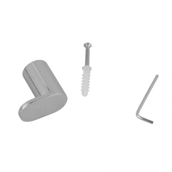 CHROME STAINLESS STEEL ROBE HOOK WALL MOUNTED