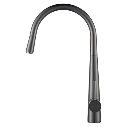 CHASE ROUND PULLOUT KITCHEN SINK MIXER - GUNMETAL GREY - The Tile Collection™