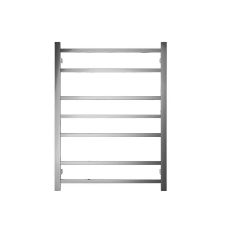 7 BAR SQUARE HEATED TOWEL RAIL DN 800H*600W*120D- BRUSHED GUNMETAL