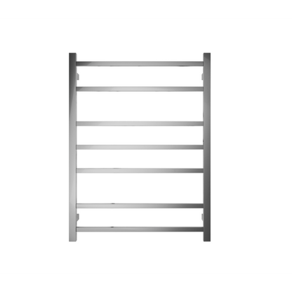 7 BAR SQUARE HEATED TOWEL RAIL DN 800H*600W*120D- BRUSHED GUNMETAL