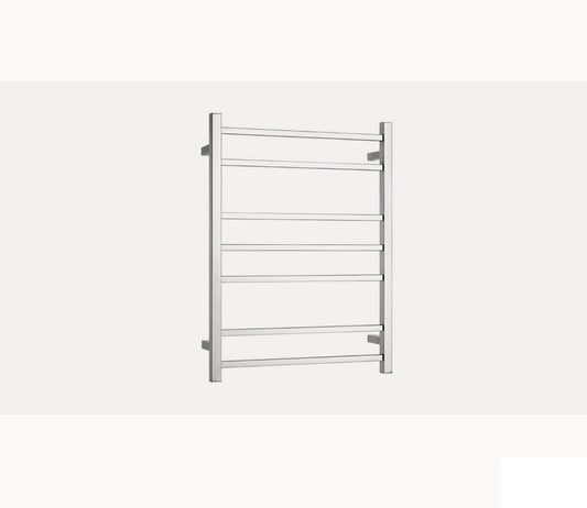 7 Bar Heated Towel Rail - Chrome