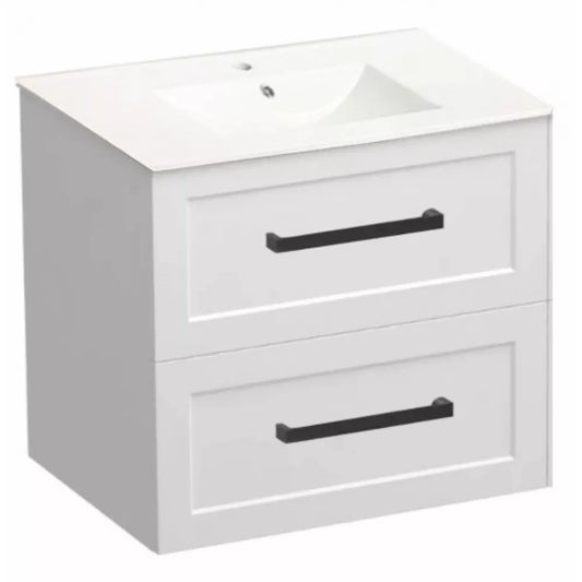 HAMPTON WALL HUNG VANITY | 900MM | SHAKER STYLE | PLYWOOD