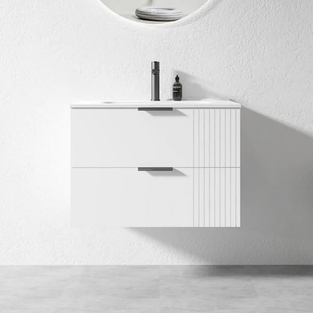 750MM AURA WALL HUNG VANITY WHITE | PLYWOOD - The Tile Collection™