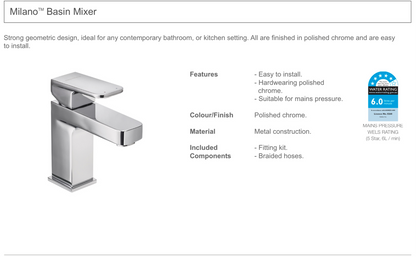 ENGLEFIELD MILANO BASIN MIXER - The Tile Collection™