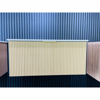 MEHER FLUTED OAK WALL HUNG VANITY | 900MM |PLYWOOD