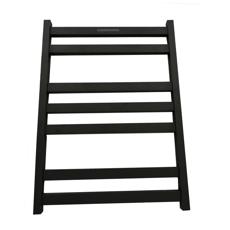 7 BAR SQUARE HEATED TOWEL RAIL HTR 800H*600W- MATTE BLACK