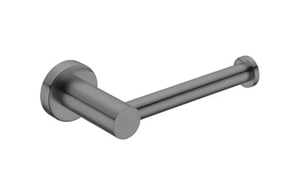 Brushed Gunmetal Round Toilet Paper Holder