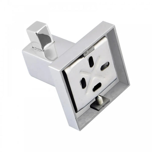CHROME SQUARE ROBE HOOK - The Tile Collection™