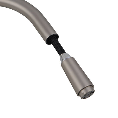 CHASE ROUND PULLOUT KITCHEN SINK MIXER - BRUSHED NICKEL - The Tile Collection™