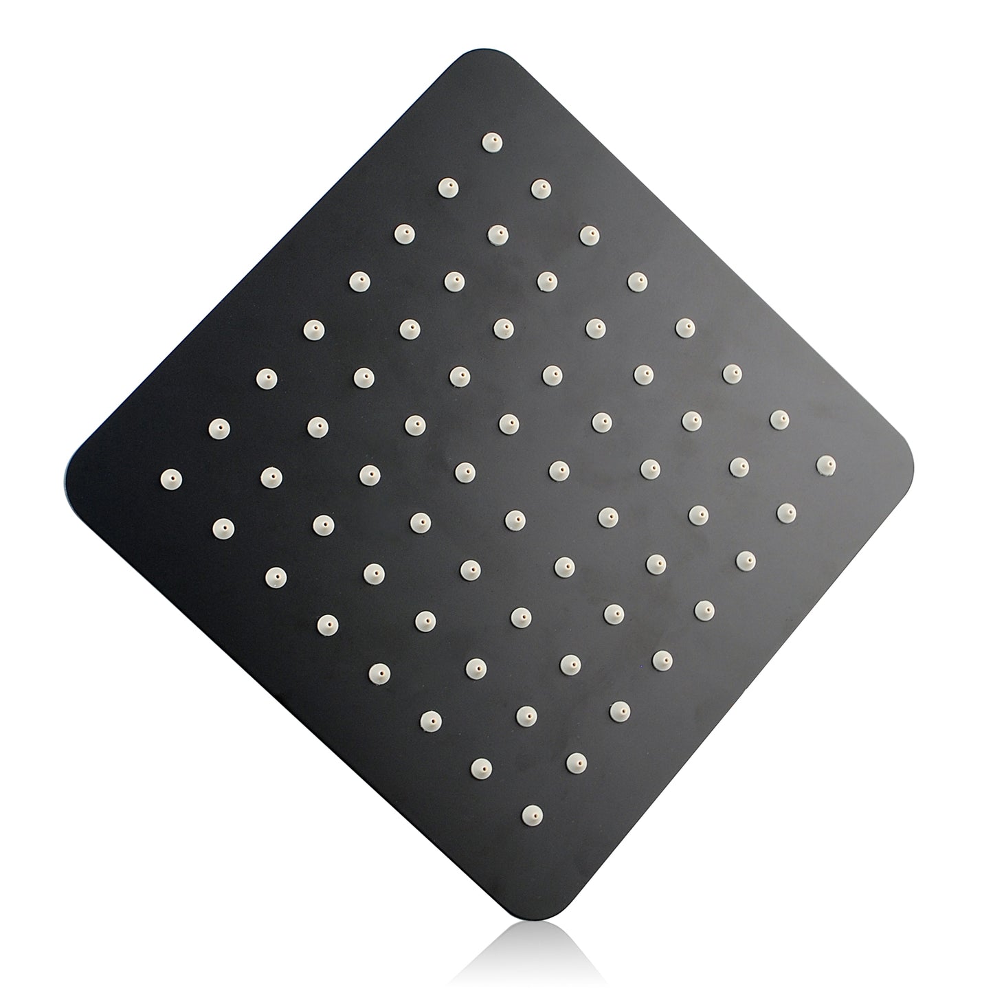 FUSION SQUARE RAIN SHOWER SET WITH EXTERNAL MIXER - MATTE BLACK - The Tile Collection™