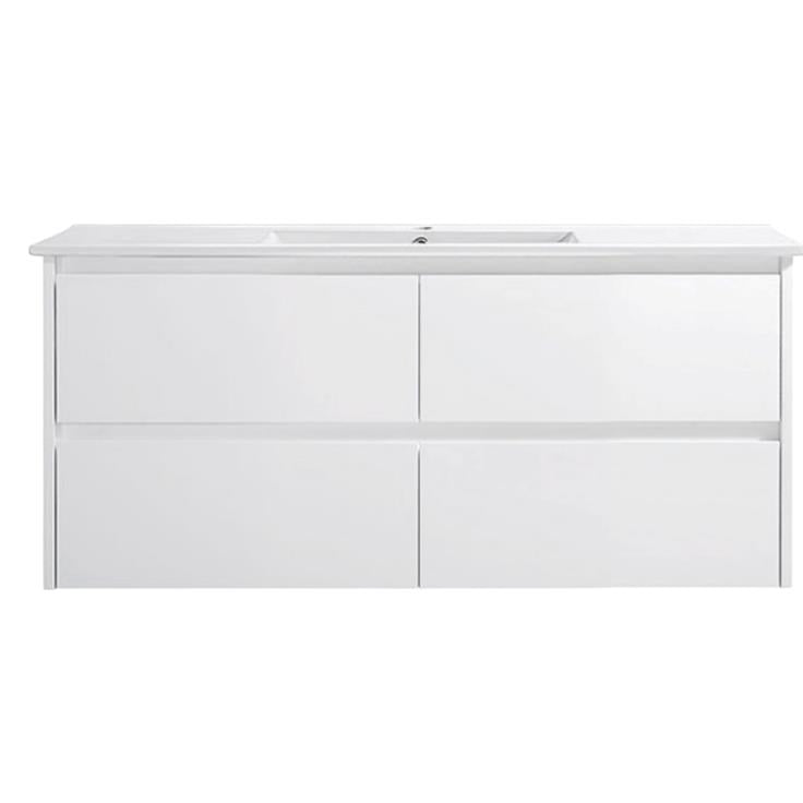 JL GLOSS WHITE WALL HUNG VANITY | 1200MM | PLYWOOD | SINGLE BASIN