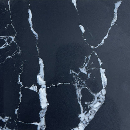 Nebula Black Marble Vein Engineered Quartz Stone | Custom Vanity Benchtop NZ