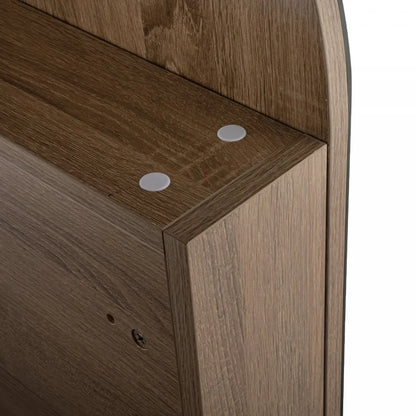 ARCH MIRROR CABINET - NATURAL OAK 610X900MM