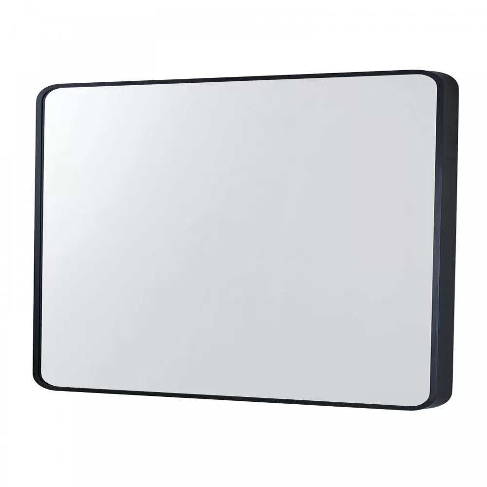 900x750MM SERAPHINE BLACK ALUMINIUM FRAMED MIRROR DN - The Tile Collection™