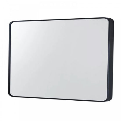 900x750MM SERAPHINE BLACK ALUMINIUM FRAMED MIRROR DN - The Tile Collection™