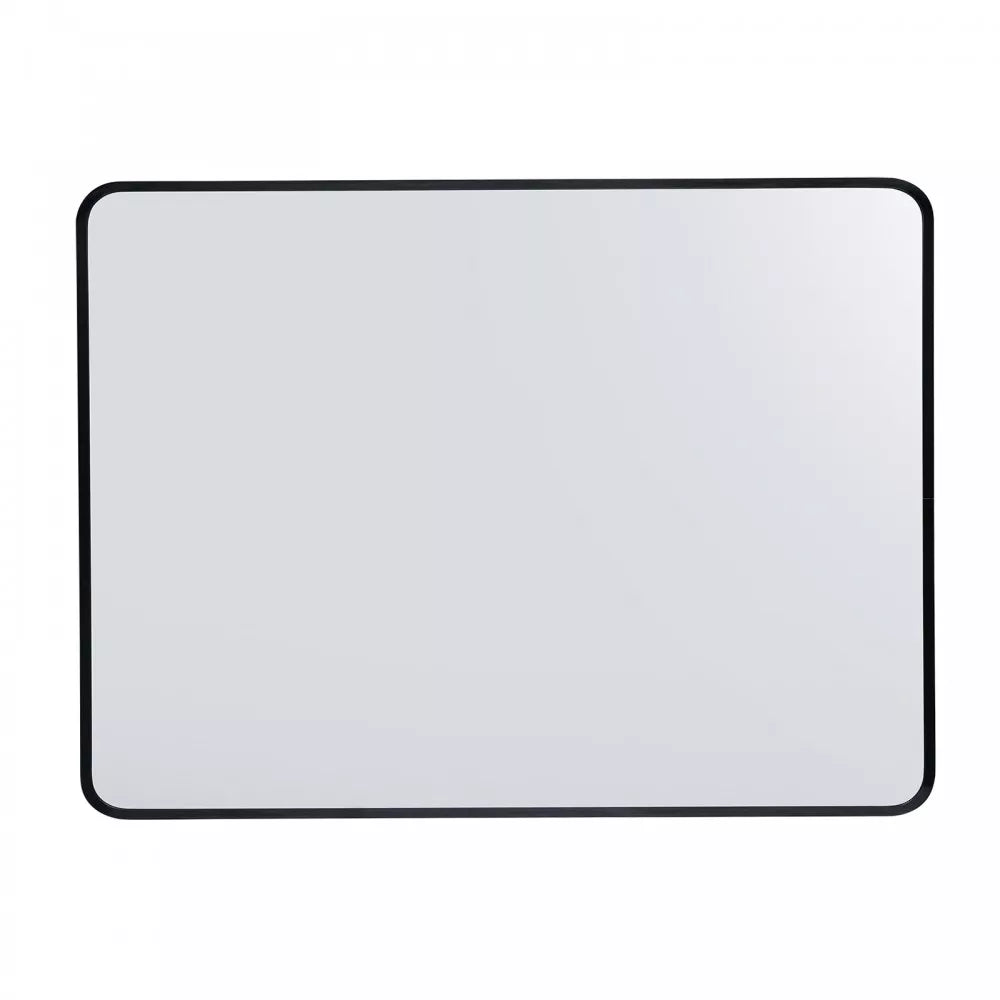 900x750MM SERAPHINE BLACK ALUMINIUM FRAMED MIRROR DN - The Tile Collection™
