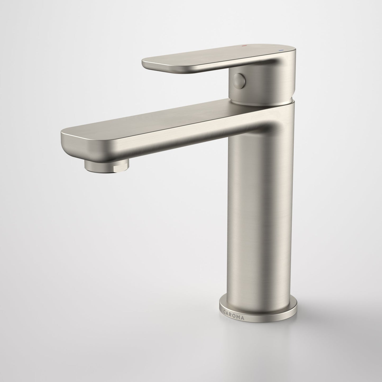 Caroma Luna basin mixer brushed nickel