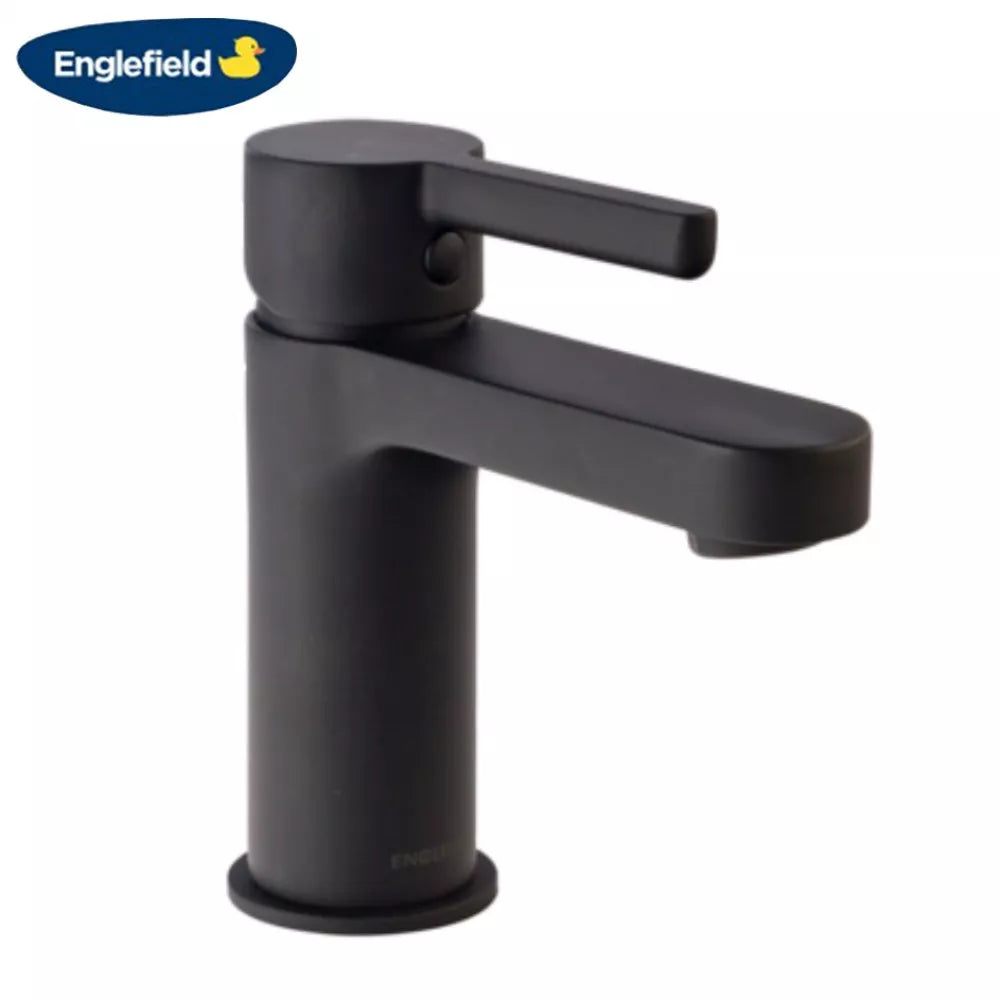 ENGLEFIELD STUDIO PIN LEVER BASIN MIXER MATTE BLACK - The Tile Collection™
