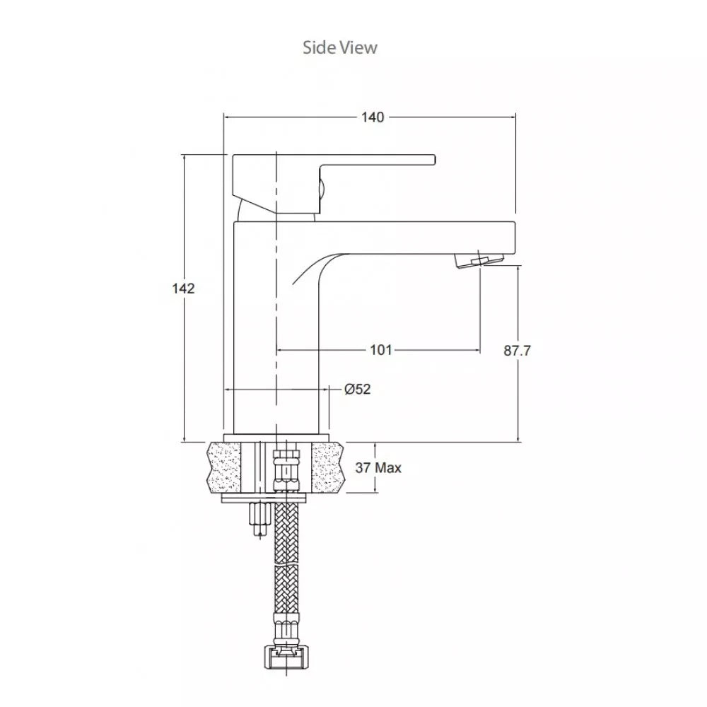 ENGLEFIELD STUDIO BASIN MIXER CHROME - The Tile Collection™