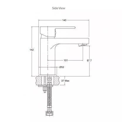 ENGLEFIELD STUDIO BASIN MIXER CHROME - The Tile Collection™