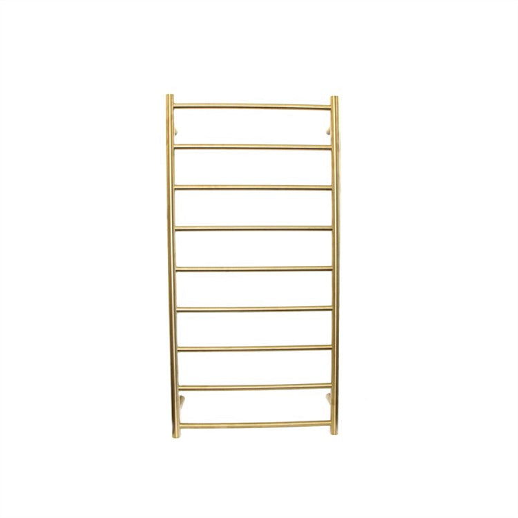 TRANQUILLITY JERSEY 9 BAR ROUND HEATED TOWEL WARMER 1200H*600W*120D - BRUSHED BRASS
