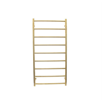TRANQUILLITY JERSEY 9 BAR ROUND HEATED TOWEL WARMER 1200H*600W*120D - BRUSHED BRASS