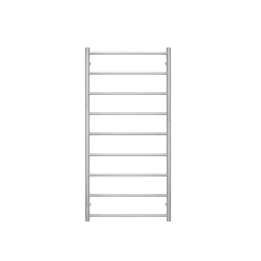 TRANQUILLITY JERSEY 9 BAR ROUND HEATED TOWEL WARMER 1200H*600W*120D- BRUSHED STAINLESS