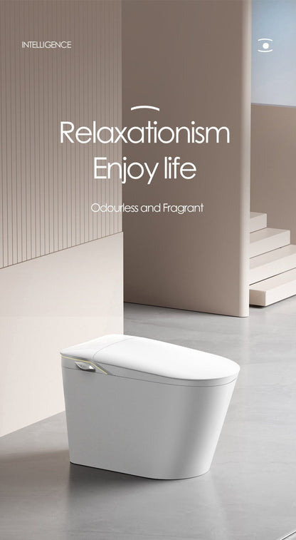 Iris Intelligent Smart Toilet NZ | One-Piece Bidet Toilet with Auto Flip Lid, Heated Seat, Warm Air Dryer & Night Light – White