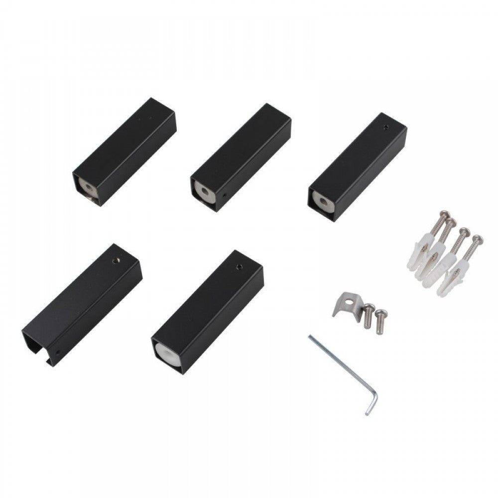 5 BAR SQUARE HEATED TOWEL RAIL 530H*600W*120D ZNY- MATTE BLACK