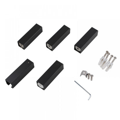 5 BAR SQUARE HEATED TOWEL RAIL 530H*600W*120D ZNY- MATTE BLACK