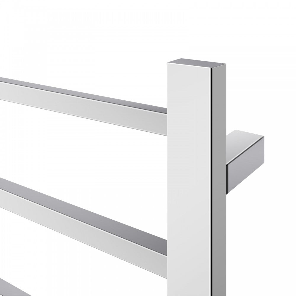 6 BAR SQUARE HEATED TOWEL RAIL 674H*620W*120D- CHROME - The Tile Collection™