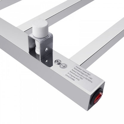6 BAR SQUARE HEATED TOWEL RAIL 800H*600W*120D- CHROME