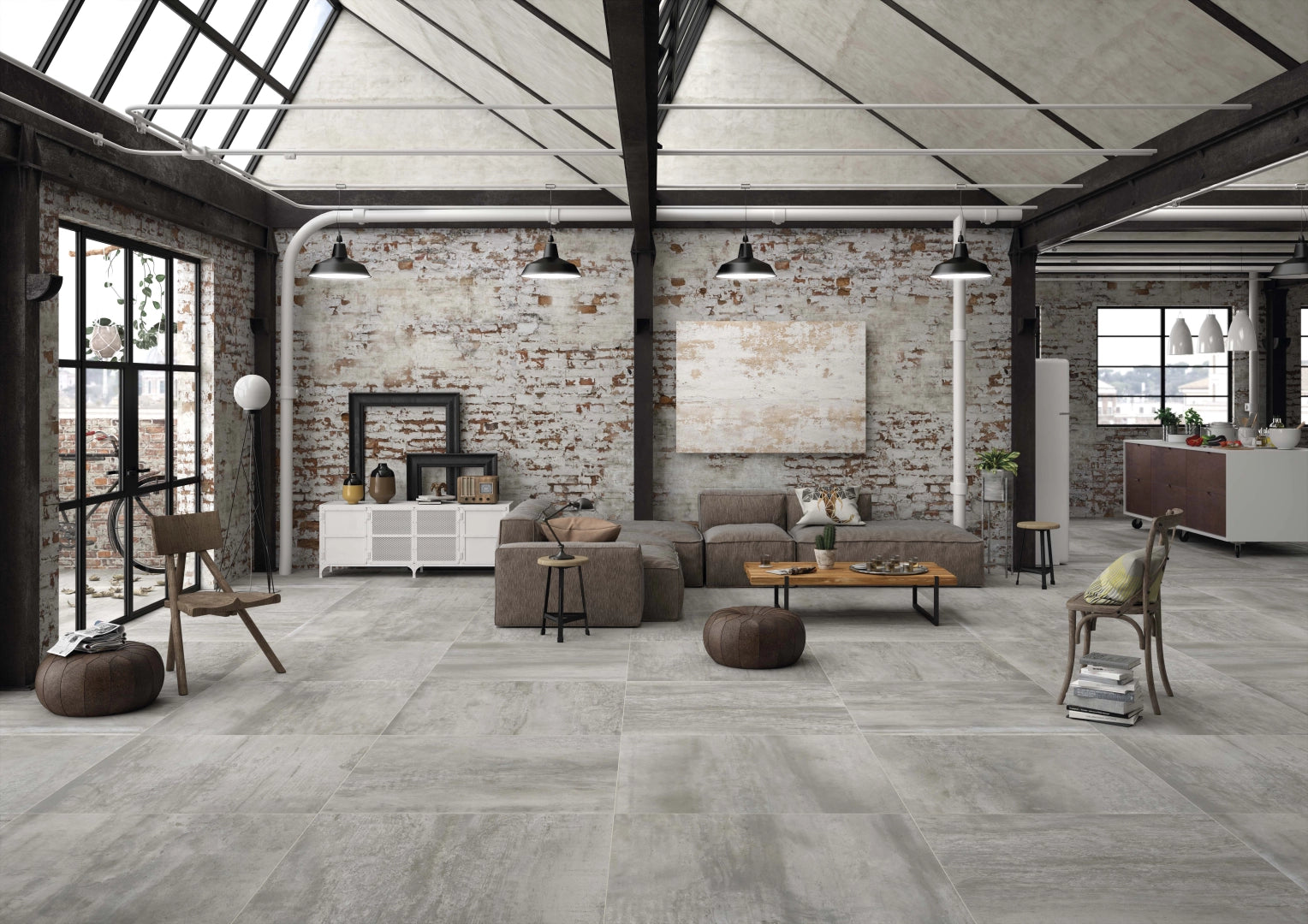 ACIER SILVER MT CONCRETE LOOK PORCELAIN TILES $59/SQM - The Tile Collection™