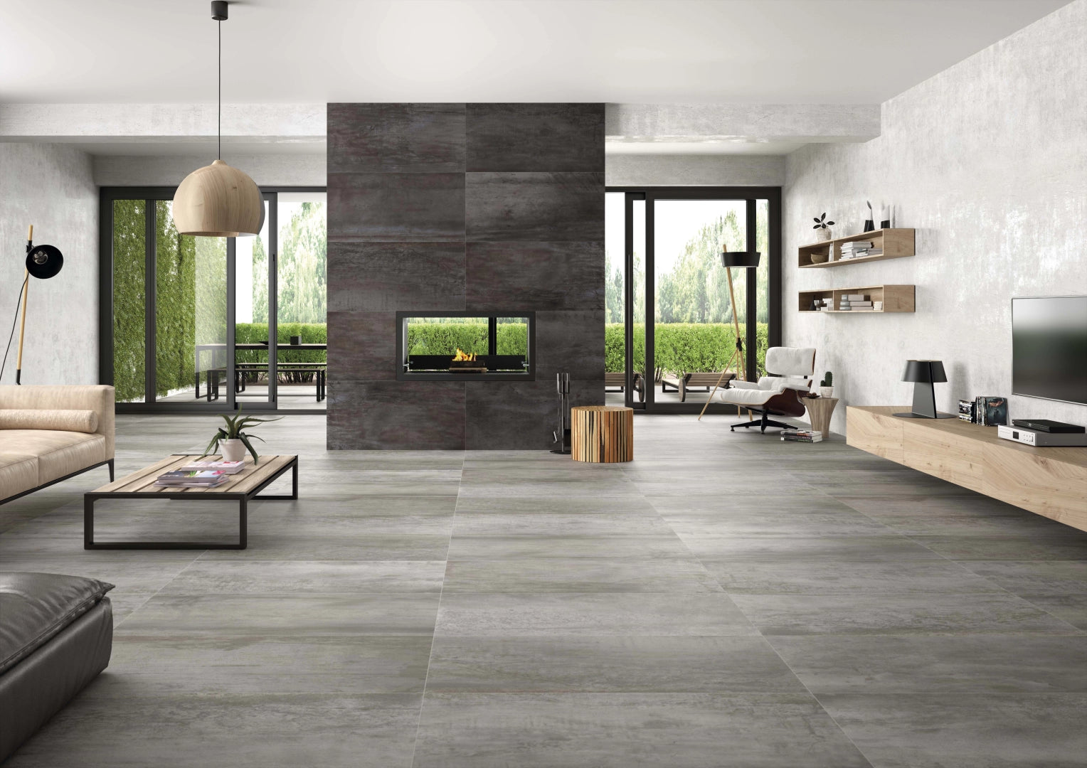ACIER SILVER MT CONCRETE LOOK PORCELAIN TILES $59/SQM - The Tile Collection™