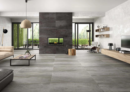 ACIER SILVER MT CONCRETE LOOK PORCELAIN TILES $59/SQM - The Tile Collection™
