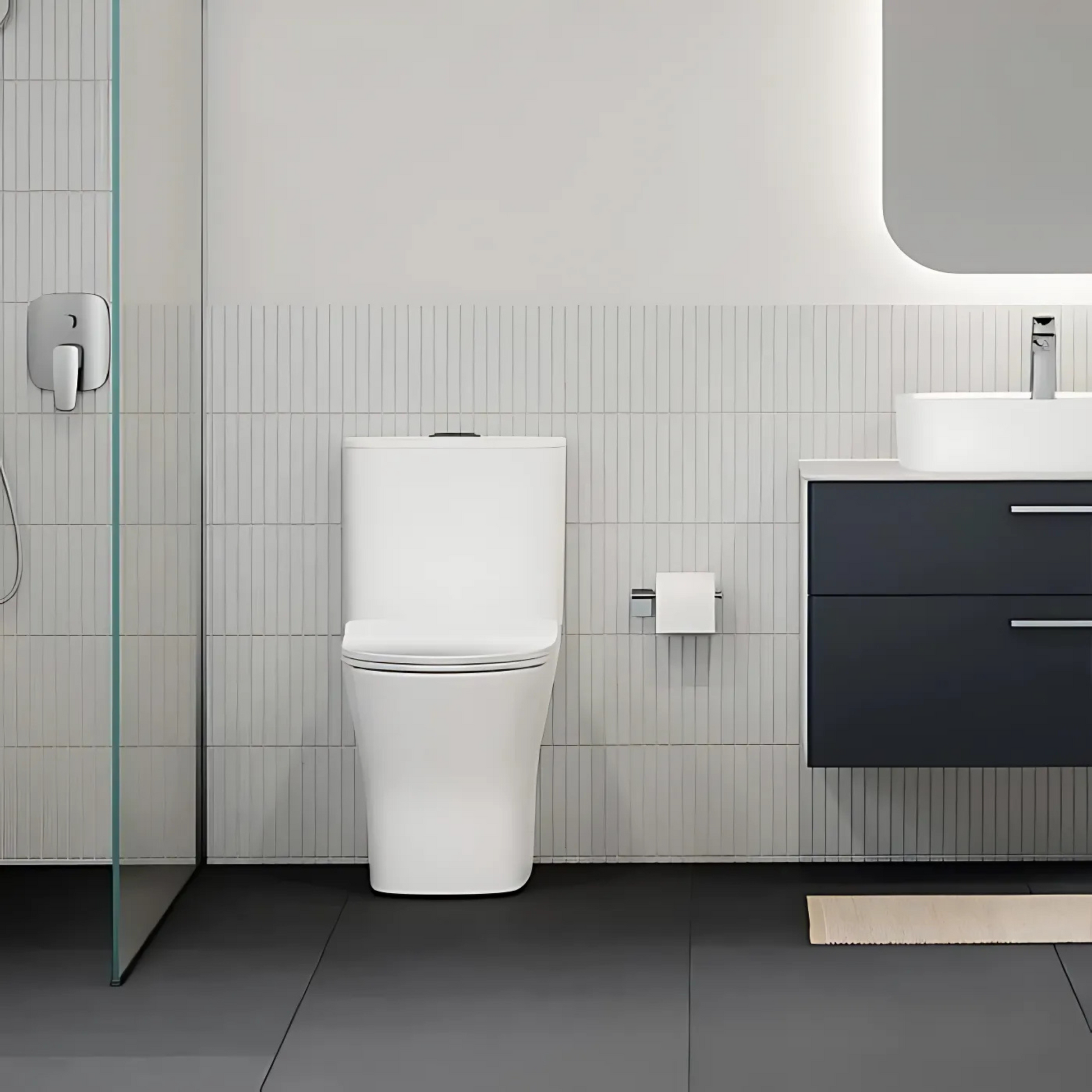 AMERICAN STANDARD SIGNATURE HYGIENE RIM TOILET SUITE TOP/BACK INLET - The Tile Collection™