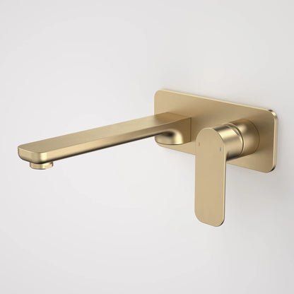 Caroma Luna® Wall Basin/Bath Mixer Brushed Brass