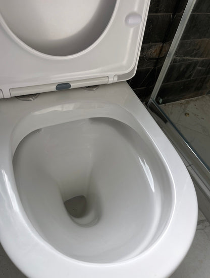 ELEMENTI CURA CC BACK TO WALL TOILET SUITE GLOSS WHITE