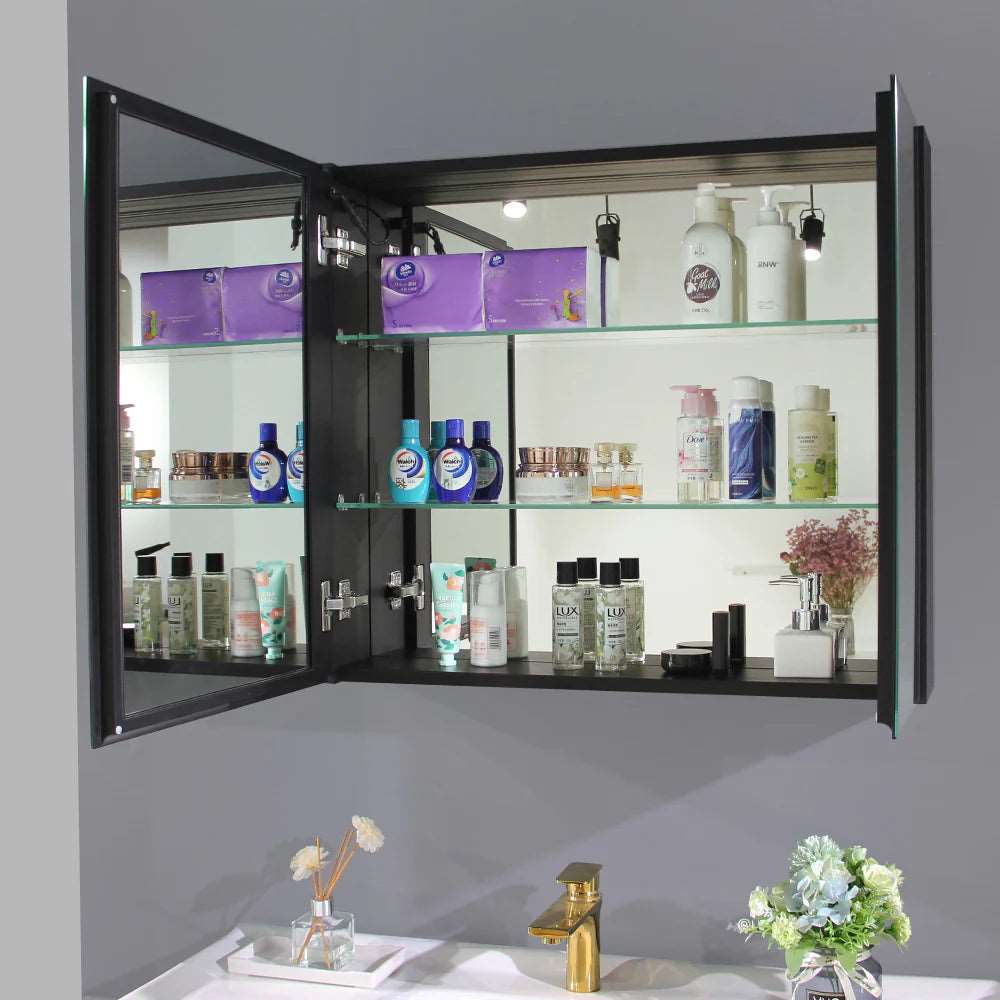 750MM LED MIRROR CABINET WITH BUILT IN MAGNIFYING MIRROR - The Tile Collection™
