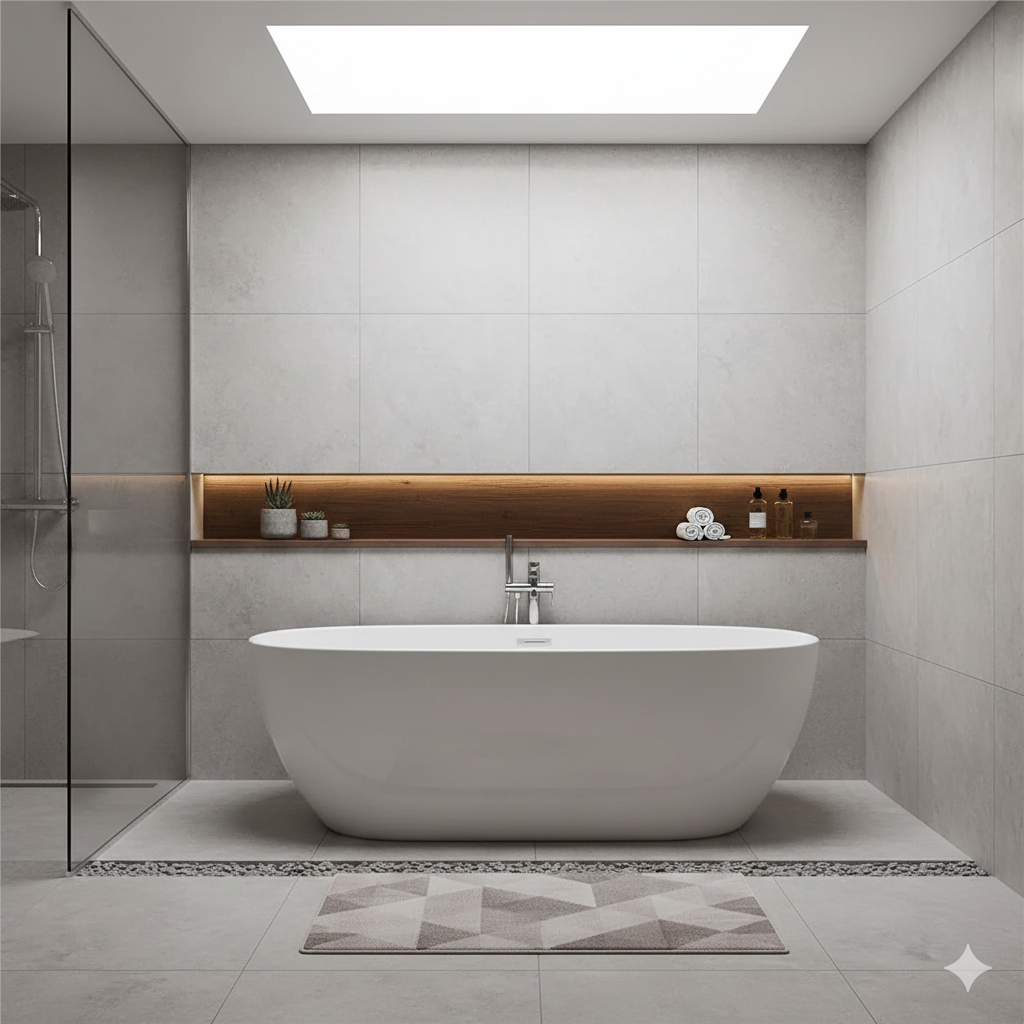Oval Freestanding Bath 1700mm - Gloss White