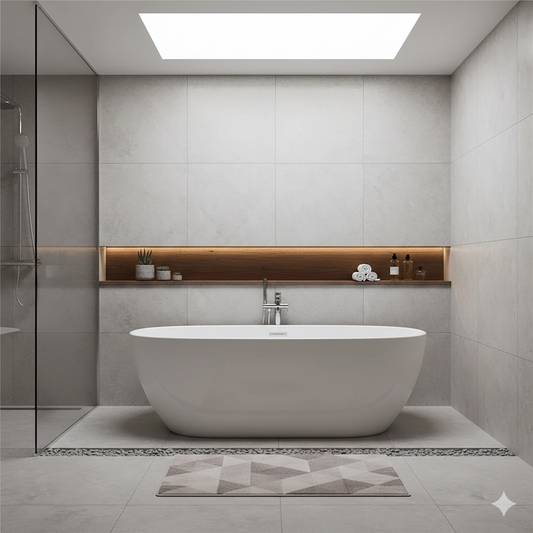 1700MM OVAL FREESTANDING BATH - WHITE GLOSS (ONLINE ONLY)