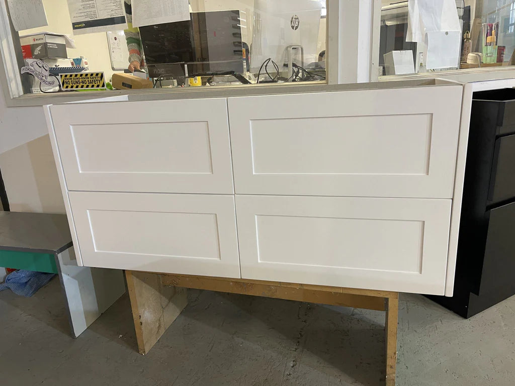 HAMPTON WALL HUNG VANITY | 1500MM | SHAKER STYLE | PLYWOOD | DOUBLE BASIN - The Tile Collection™
