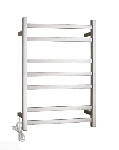7 BAR SQUARE HEATED TOWEL RAIL HTR 800H*500W*110D- CHROME