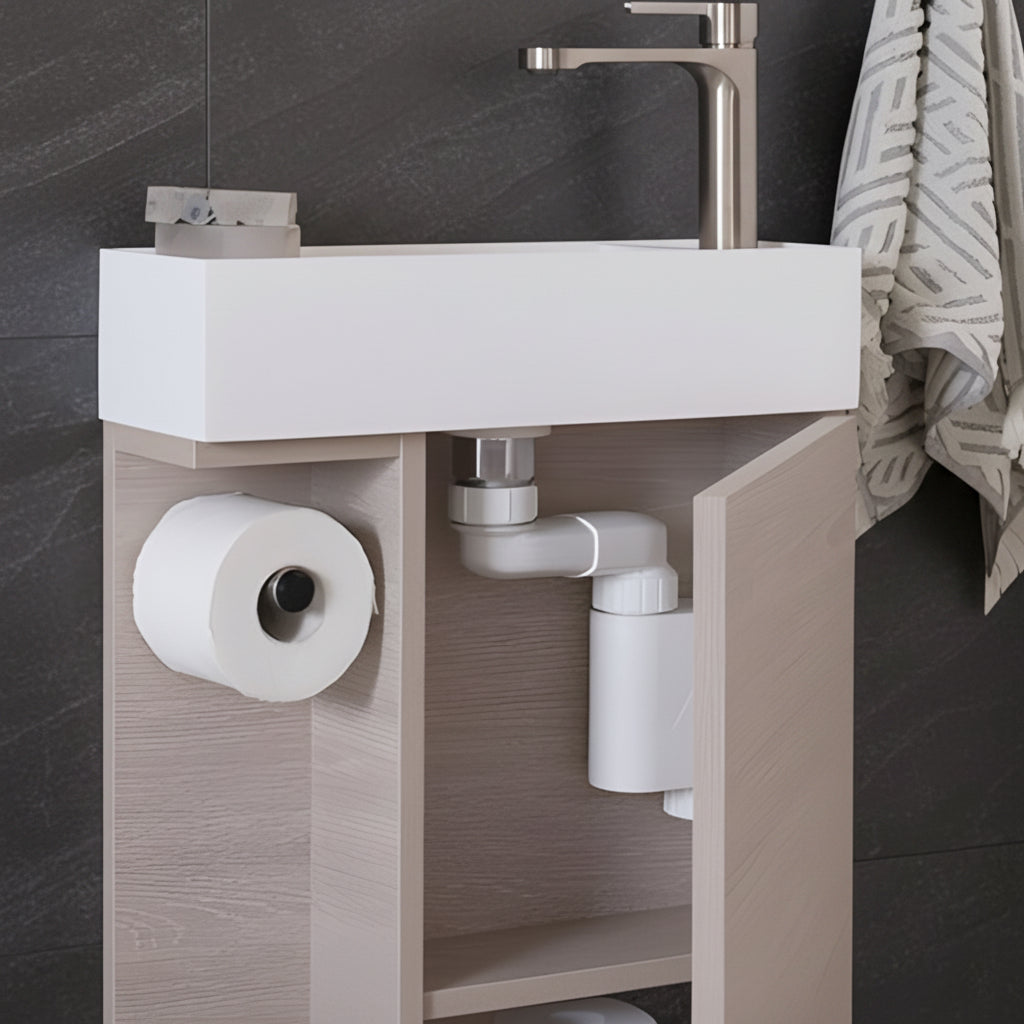 Box Trap for slim vanities, Vanity Space saver trap kit nz