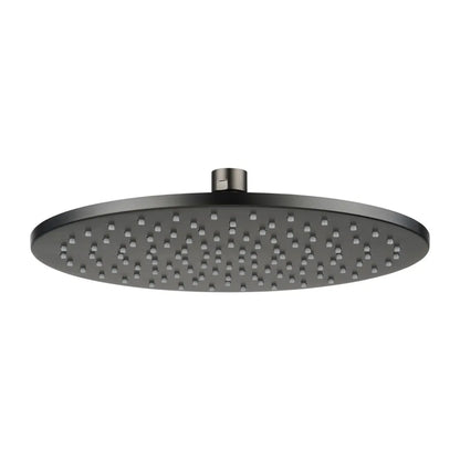 CHASE PREMIUM ROUND TWIN SHOWER SET - BRUSHED GUNMETAL