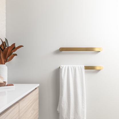 12V ROUND HORIZONTAL SINGLE HEATED TOWEL BAR | 600MM | 5 COLOURS | DN